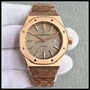 オーデマピゲ 37mm シースルーバック自動巻き腕時計 15400
