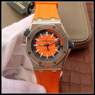 オーデマピゲ メンズ 42mm シースルーバック 自動巻き腕時計 15710ST