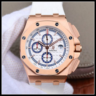 オーデマピゲ メンズ 44mm シースルーバック 自動巻き腕時計 26408OR.OO.A010CA.01