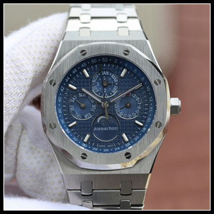 オーデマピゲ メンズ 41mm シースルーバック 自動巻き腕時計 26574