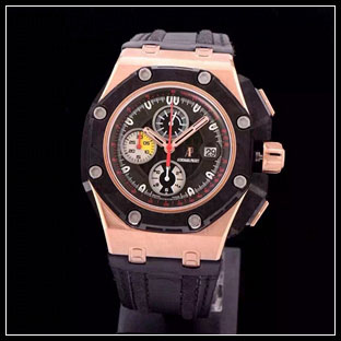 オーデマピゲ メンズ 44mm シースルーバック 自動巻き腕時計 26290RO