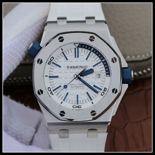 オーデマピゲ メンズ 42mm シースルーバック 自動巻き腕時計 15710ST