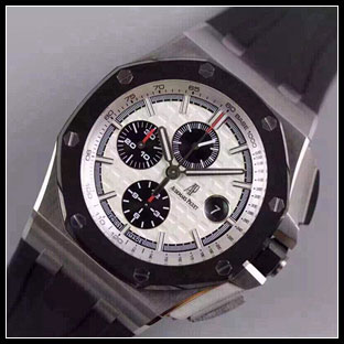 オーデマピゲ メンズ 44mm シースルーバック 自動巻き腕時計 26400