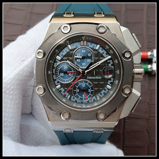 オーデマピゲ メンズ 44mm シースルーバック 自動巻き腕時計 26568