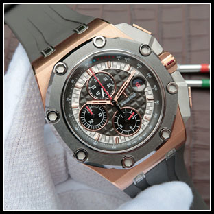 オーデマピゲ メンズ 44mm シースルーバック 自動巻き腕時計 26568