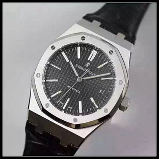 オーデマピゲ メンズ 41mm シースルーバック 自動巻き腕時計 15400