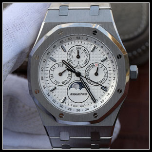 オーデマピゲ メンズ 41mm シースルーバック 自動巻き腕時計 26574ST.OO.1220ST.01