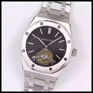 オーデマピゲ メンズ 41mm シースルーバック 手巻き式腕時計 26510ST.OO.1220ST.01