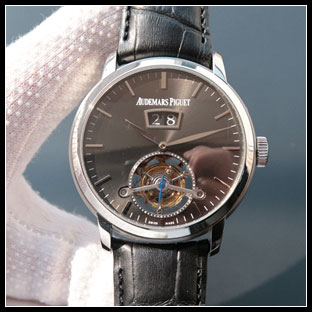 オーデマピゲ メンズ 42mm シースルーバック 手巻き式腕時計
