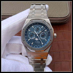 オーデマピゲ メンズ 41mm シースルーバック 自動巻き腕時計 26574ST.OO.1220ST.02
