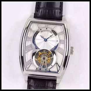 ブレゲ BREGUET メンズ 42mm シースルーバック 手巻き式腕時計 5497PT/12/9V6
