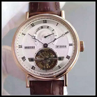 ブレゲ BREGUET メンズ 42mm シースルーバック 自動巻き式腕時計