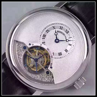 ブレゲ BREGUET メンズ シースルーバック 42mm 自動巻き腕時計
