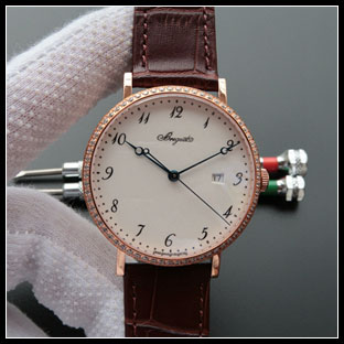 ブレゲ BREGUET メンズ 38mm シースルーバック 自動巻き式腕時計 5177BA/29/9v6