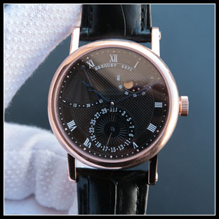ブレゲ BREGUET メンズ 39mm シースルーバック 自動巻き式腕時計