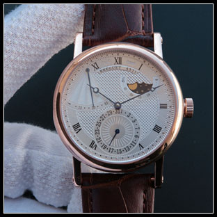 ブレゲ BREGUET メンズ 39mm シースルーバック 自動巻き式腕時計