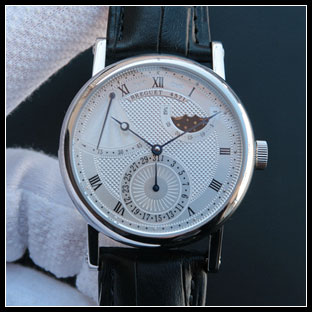 ブレゲ BREGUET メンズ 39mm シースルーバック 自動巻き式腕時計
