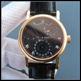 ブレゲ BREGUET メンズ 39mm シースルーバック 自動巻き式腕時計