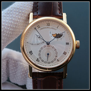 ブレゲ BREGUET メンズ 39mm シースルーバック 自動巻き式腕時計