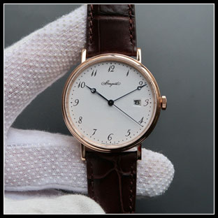ブレゲ BREGUET メンズ 38mm シースルーバック 自動巻き式腕時計