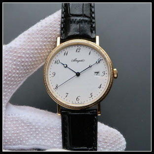ブレゲ BREGUET メンズ 38mm シースルーバック 自動巻き式腕時計