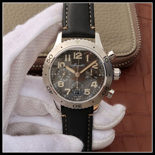 ブレゲ BREGUET メンズ 42mm シースルーバック 自動巻き式腕時計