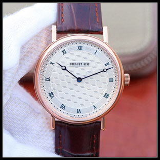 ブレゲ BREGUET メンズ 41mm シースルーバック 自動巻き式腕時計