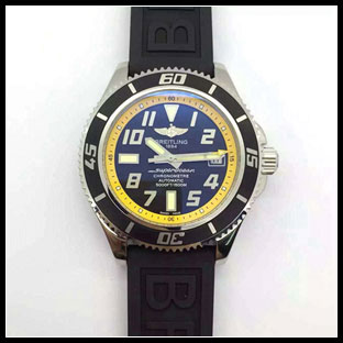 ブライトリング メンズ 42mm 自動巻き腕時計
