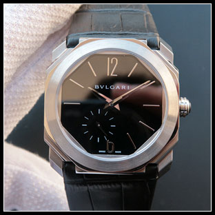 ブルガリ BVLGARI メンズ シースルーバック 40mm 自動巻き腕時計