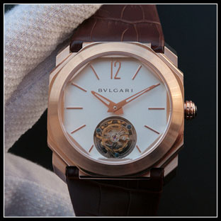 ブルガリ BVLGARI メンズ シースルーバック 40mm 自動巻き腕時計