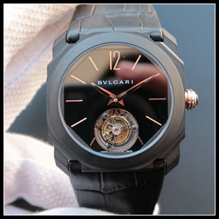 ブルガリ BVLGARI メンズ シースルーバック 40mm 自動巻き腕時計