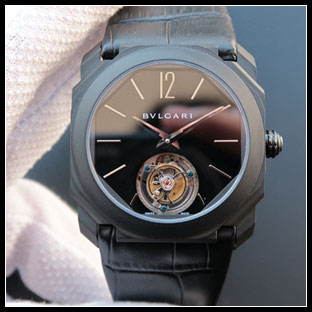 ブルガリ BVLGARI メンズ シースルーバック 40mm 自動巻き腕時計