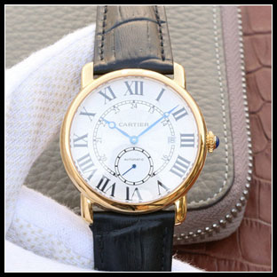カルティエ メンズ 40mm シースルーバック 自動巻き腕時計 W6801005