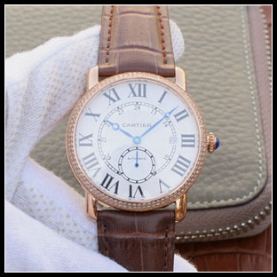 カルティエ メンズ 40mm シースルーバック 自動巻き腕時計 WR007017