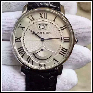 カルティエ メンズ 42mm シースルーバック 自動巻き腕時計