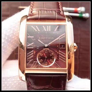 カルティエ メンズ 34×44mm シースルーバック 自動巻き腕時計 W5330002