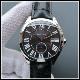 カルティエ メンズ 41mm シースルーバック 自動巻き腕時計 WNM0009