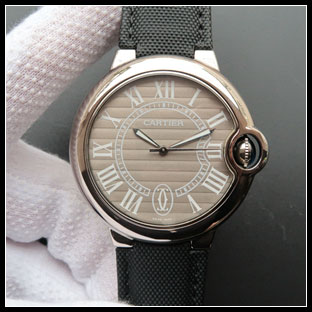 カルティエ メンズ 46mm シースルーバック 自動巻き腕時計