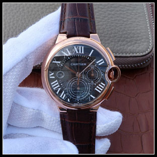 カルティエ メンズ 44mm 自動巻き腕時計 W6920009