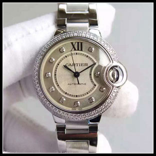カルティエ レディース 33mm 自動巻き腕時計 W6920071