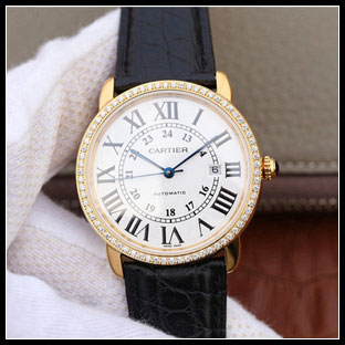 カルティエ メンズ 42mm シースルーバック 自動巻き腕時計 W6701010