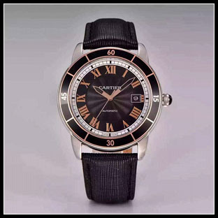 カルティエ メンズ 42mm 自動巻き腕時計