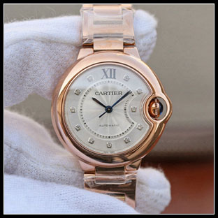 カルティエ メンズ 33mm シースルーバック 自動巻き腕時計 WE902062