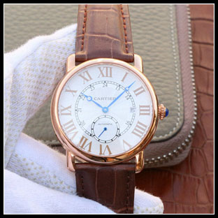 カルティエ メンズ 40mm シースルーバック 自動巻き腕時計 W6801005