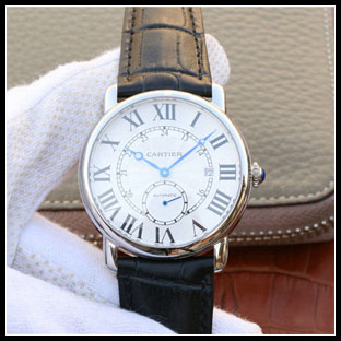 カルティエ メンズ 40mm シースルーバック 自動巻き腕時計 W6801005