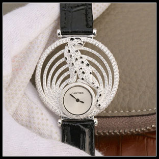 カルティエ レディース 36mm クォーツ腕時計