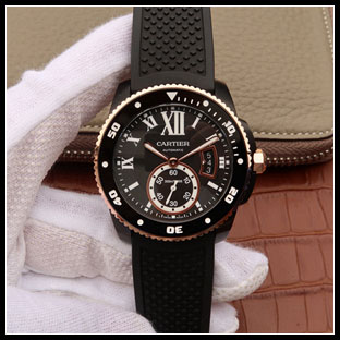 カルティエ メンズ 42mm 自動巻き腕時計 W2CA0004