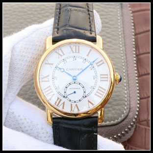 カルティエ シースルーバック メンズ 40mm 自動巻き腕時計