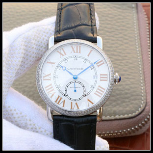 カルティエ シースルーバック メンズ 40mm 自動巻き腕時計