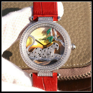 カルティエ レディース 38mm クォーツ腕時計